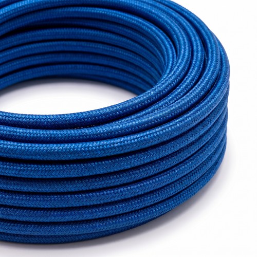 Câble textile 5m 2x0,75 mm² - 230V, bleu