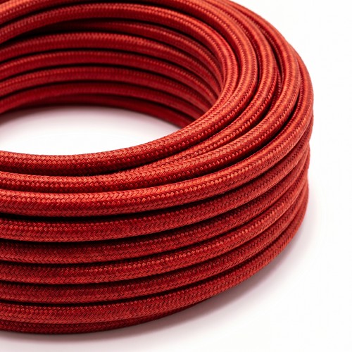 Câble textile 5m 2x0,75 mm² - 230V, Rouge