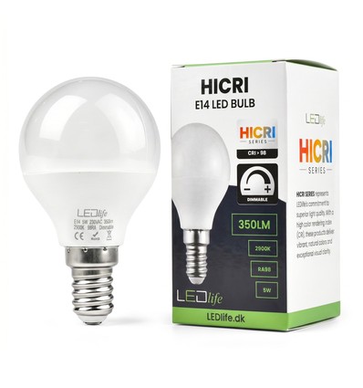 Ampoule E14 5W dimmable HiCri - RA98