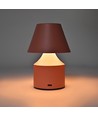 Lampe de table LED rechargeable - Rose, tactile dimmable, 3-en-1, IP20