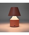 Lampe de table LED rechargeable - Rose, tactile dimmable, 3-en-1, IP20