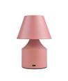 Lampe de table LED rechargeable - Rose, tactile dimmable, 3-en-1, IP20