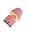 Lampe de table LED rechargeable - Rose, tactile dimmable, 3-en-1, IP20