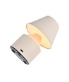 Lampe de table LED rechargeable - Crème, tactile dimmable, 3-en-1, IP20