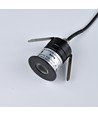 Downlight sauna noir - 24V DC, RA93, 1,1W, câble 3m, Trou: Ø3 cm, Dim: Ø3,5 cm