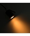 Downlight sauna noir - 24V DC, RA93, 1,1W, câble 3m, Trou: Ø3 cm, Dim: Ø3,5 cm
