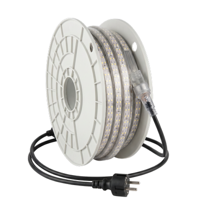 Ruban LED de travail LEDlife 50m sur bobine - 230V, IP67, 180 LED/m, 11W/m, 1100 lm/m