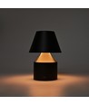 Lampe de table LED rechargeable - Noir, tactile dimmable, 3en1, IP20