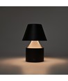 Lampe de table LED rechargeable - Noir, tactile dimmable, 3en1, IP20