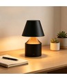 Lampe de table LED rechargeable - Noir, tactile dimmable, 3en1, IP20