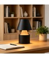 Lampe de table LED rechargeable - Noir, tactile dimmable, 3en1, IP20