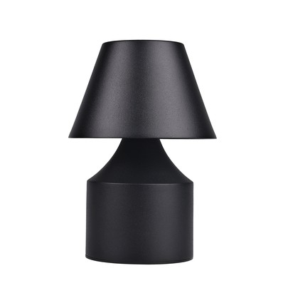 Lampe de table LED rechargeable - Noir, tactile dimmable, 3en1, IP20