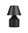 Lampe de table LED rechargeable - Noir, tactile dimmable, 3en1, IP20