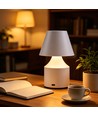 Lampe de table LED rechargeable - Blanc, tactile dimmable, 3en1, IP20