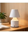 Lampe de table LED rechargeable - Blanc, tactile dimmable, 3en1, IP20