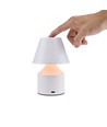 Lampe de table LED rechargeable - Blanc, tactile dimmable, 3en1, IP20