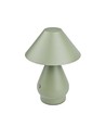 Lampe de table LED rechargeable - Vert, Ø16cm, H 21,5cm, tactile dimmable, 3en1, IP20