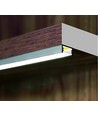 Profilé en aluminium 1m SLIM8 AC2/Z - Blanc laqué, en applique, rail LED