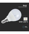 Ampoule LED E14 6,5W P45 - 6500K, blanc froid, plastique