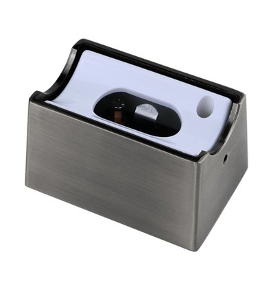 Douille S14d avec boîtier métallique - Chrome brossé