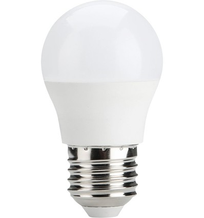 Ampoule LED E27 5W dimmable - G45, 470lm, verre opale, 2700K