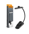 Lampe de lecture LED rechargeable noire - portable, source incluse