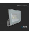 Projecteur LED 20W - IP65, boîtier blanc, 6500K, extérieur