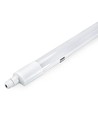 Réglette slim 120cm RA93 câblage traversant - 36W, 120lm/W, IP65