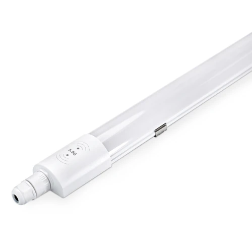 Réglette LED 120cm HICRI PRO 36W - Câblage traversant, capteur micro-ondes, RA93, 120lm/W, IP65