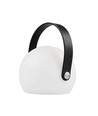 Lampe de table LED RGB rechargeable Ø13cm - Blanc, télécommande incluse, IP54 extérieur