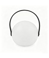 Lampe de table LED RGB rechargeable Ø13cm - Blanc, télécommande incluse, IP54 extérieur