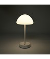 Lampe de table LED rechargeable Intérieur/Extérieur - Blanc, tactile dimmable, 3-en-1, IP20