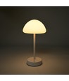 Lampe de table LED rechargeable Intérieur/Extérieur - Blanc, tactile dimmable, 3-en-1, IP20