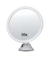 Miroir de maquillage LED - 3xAAA, gradation continue, ventouse et extension