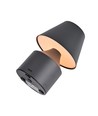 Lampe de table LED rechargeable - Gris, tactile dimmable, 3en1, IP20