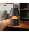 Lampe de table LED rechargeable - Gris, tactile dimmable, 3en1, IP20