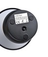 Lampe de table LED rechargeable - Noir, Ø16cm, h 21,5cm, tactile dimmable, 3en1, IP20