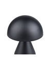 Lampe de table LED rechargeable - Noir, Ø15cm, H 22cm, tactile dimmable, 3-en-1, IP20