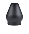 Lampe de table LED rechargeable - Noir, Ø15cm, H 22cm, tactile dimmable, 3-en-1, IP20