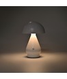 Lampe de table LED rechargeable - Blanc, Ø15cm, H22cm, tactile dimmable, 3en1, IP20