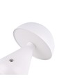 Lampe de table LED rechargeable - Blanc, Ø15cm, H22cm, tactile dimmable, 3en1, IP20
