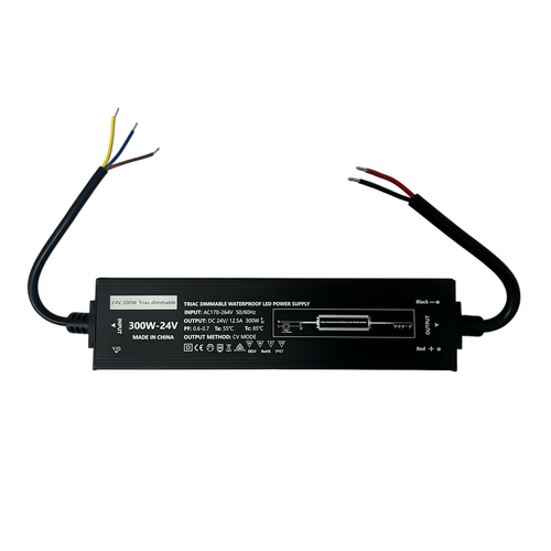 Alimentation dimmable 300W / 24V DC - 12,5A, IP67, Flicker free