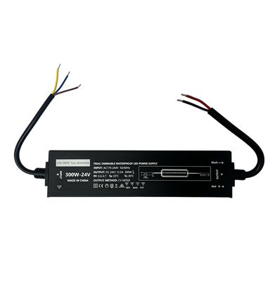 Alimentation dimmable 300W / 24V DC - 12,5A, IP67, Flicker free