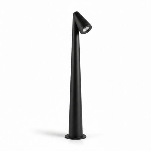 Borne de jardin noire - 8W, 80 cm, IP65 extérieur, source incluse
