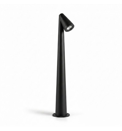Borne de jardin noire - 8W, 80 cm, IP65 extérieur, source incluse