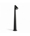 Borne de jardin noire - 8W, 80 cm, IP65 extérieur, source incluse