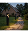 Lampe de jardin Z noire - 10W, 80 cm, IP65 extérieur, source incl.