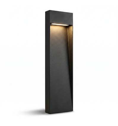 Borne de jardin noire - 11W, 80 cm, IP65 extérieur, source lumineuse incl.