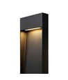 Borne de jardin noire - 11W, 80 cm, IP65 extérieur, source lumineuse incl.