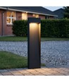 Borne de jardin noire - 11W, 80 cm, IP65 extérieur, source lumineuse incl.